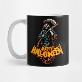 Scary Grim Reaper // Happy Halloween Mug